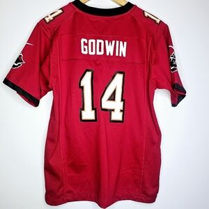 Tampa Bay Buccaneer Godwin Red Football Jersey Number 14